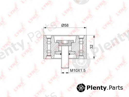  LYNXauto part PB-3145 (PB3145) Deflection/Guide Pulley, timing belt