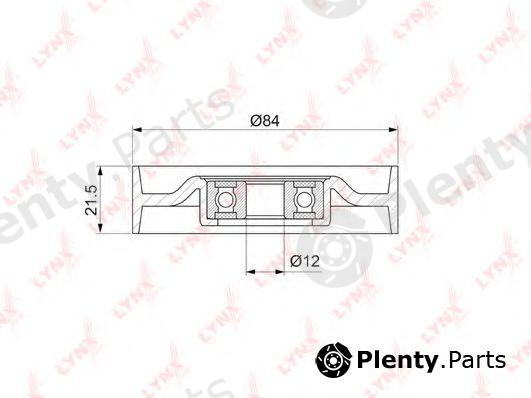  LYNXauto part PB-5052 (PB5052) Tensioner Pulley, v-ribbed belt