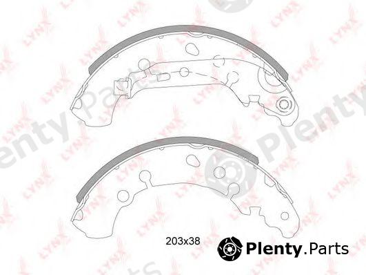 LYNXauto part BS-7527 (BS7527) Brake Shoe Set