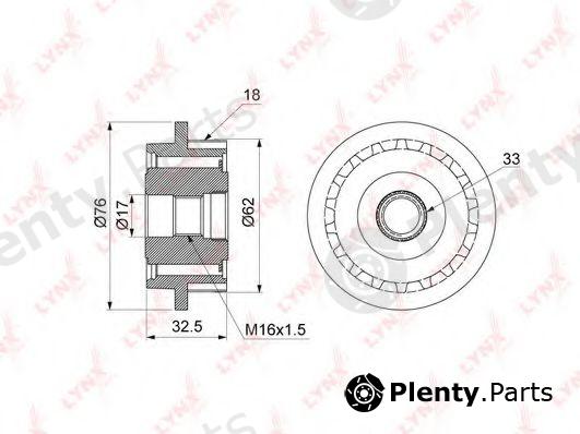  LYNXauto part PA-1084 (PA1084) Alternator Freewheel Clutch