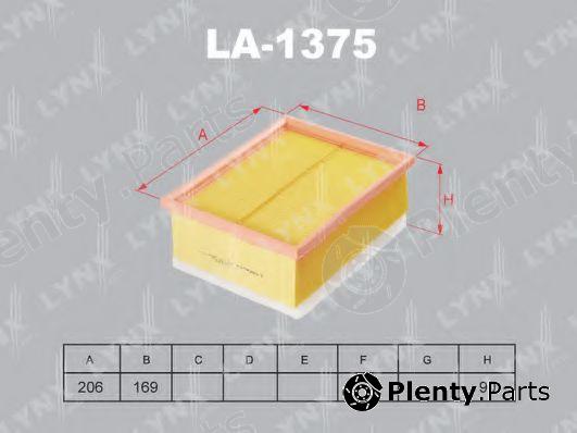  LYNXauto part LA-1375 (LA1375) Air Filter
