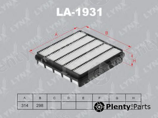  LYNXauto part LA-1931 (LA1931) Air Filter