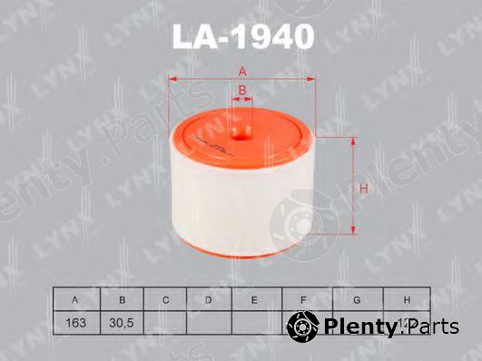  LYNXauto part LA-1940 (LA1940) Air Filter