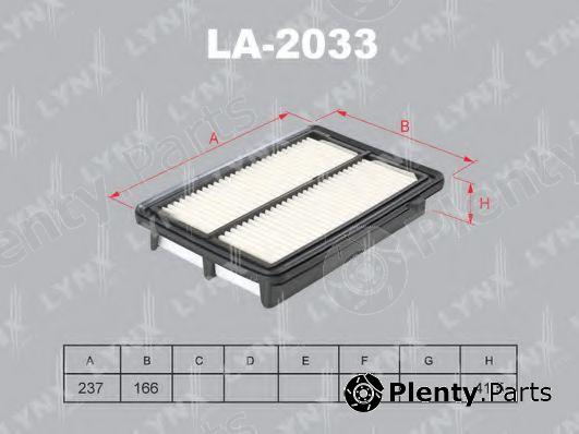  LYNXauto part LA-2033 (LA2033) Air Filter