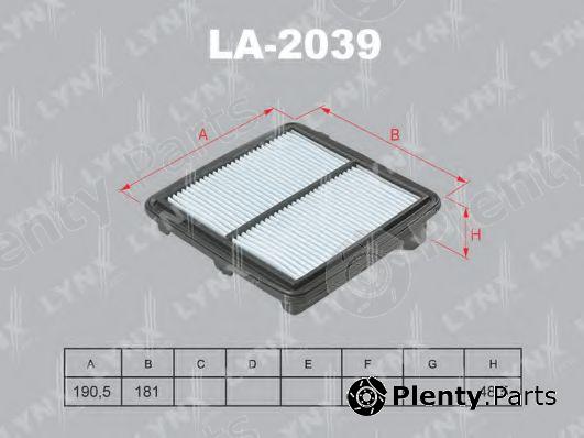  LYNXauto part LA-2039 (LA2039) Air Filter