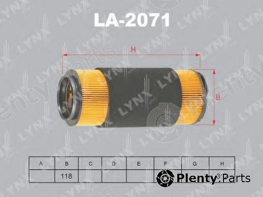  LYNXauto part LA-2071 (LA2071) Air Filter