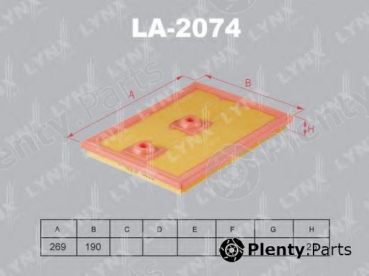  LYNXauto part LA-2074 (LA2074) Air Filter