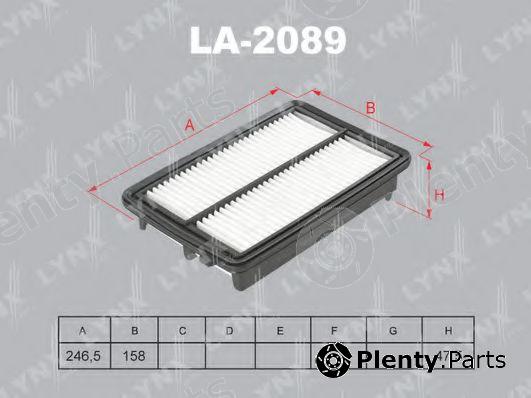  LYNXauto part LA-2089 (LA2089) Air Filter