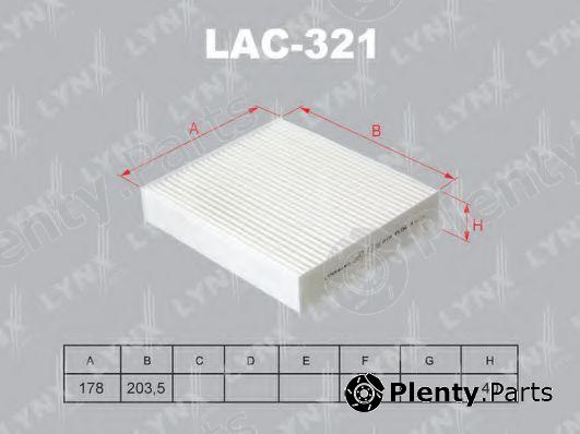  LYNXauto part LAC-321 (LAC321) Filter, interior air