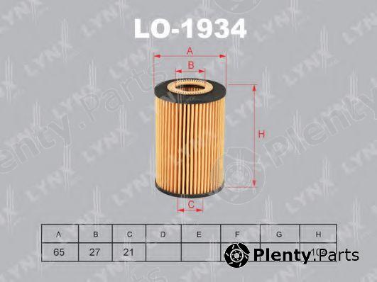  LYNXauto part LO-1934 (LO1934) Oil Filter