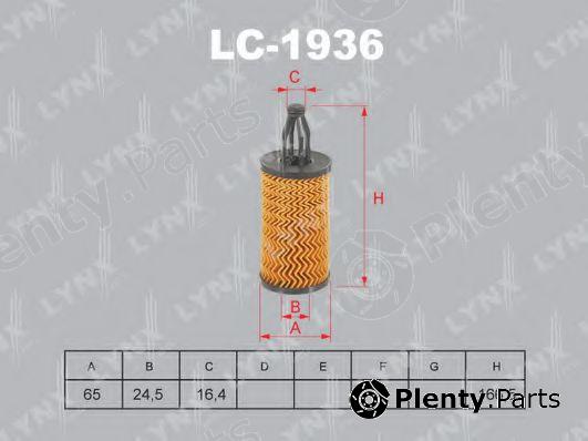  LYNXauto part LO-1936 (LO1936) Oil Filter