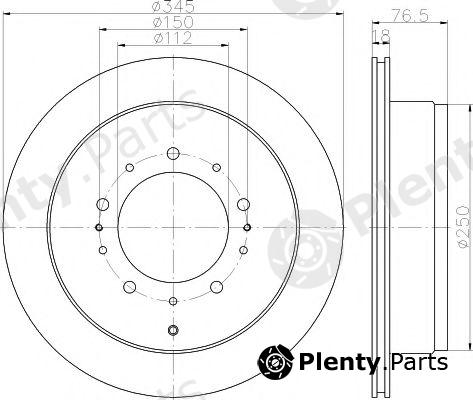  HELLA PAGID part 8DD355116-331 (8DD355116331) Brake Disc