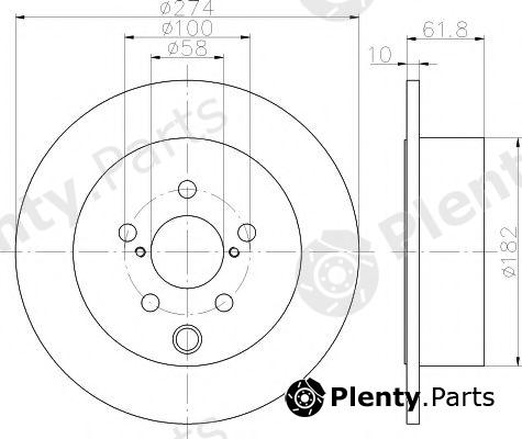  HELLA PAGID part 8DD355120-341 (8DD355120341) Brake Disc