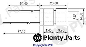  WAIglobal part 28-82853 (2882853) Slip Ring, alternator