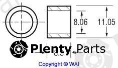  WAIglobal part 62-81301 (6281301) Bush, starter shaft