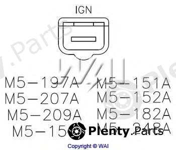  WAIglobal part M5207A Alternator Regulator