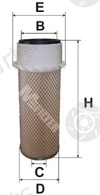  MFILTER part A8004 Air Filter