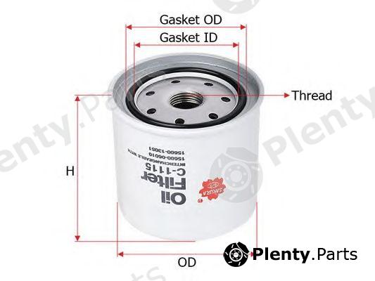  SAKURA part C-1115 (C1115) Oil Filter