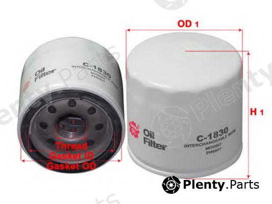  SAKURA part C-1830 (C1830) Oil Filter