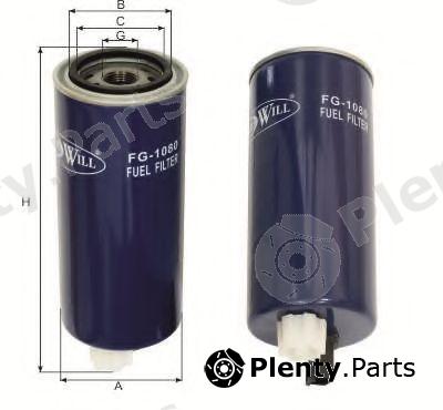  GOODWILL part FG1080 Fuel filter