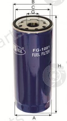  GOODWILL part FG1081 Fuel filter