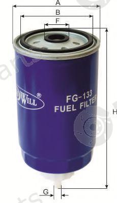  GOODWILL part FG133 Fuel filter