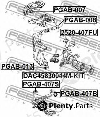  FEBEST part 2520-407FU (2520407FU) Ball Joint