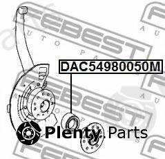  FEBEST part DAC54980050M Wheel Bearing