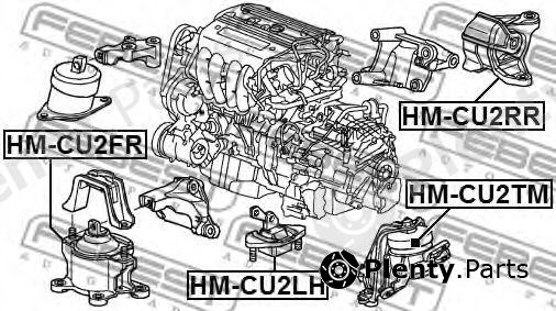  FEBEST part HM-CU2FR (HMCU2FR) Engine Mounting