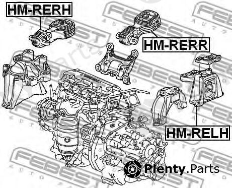  FEBEST part HM-RELH (HMRELH) Engine Mounting