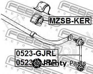  FEBEST part MZSB-KER (MZSBKER) Stabiliser Mounting