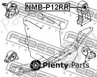  FEBEST part NMB-P12RR (NMBP12RR) Engine Mounting