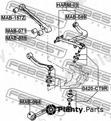 FEBEST part 0420-CT9R (0420CT9R) Ball Joint