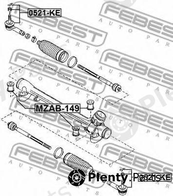  FEBEST part 0521-KE (0521KE) Tie Rod End