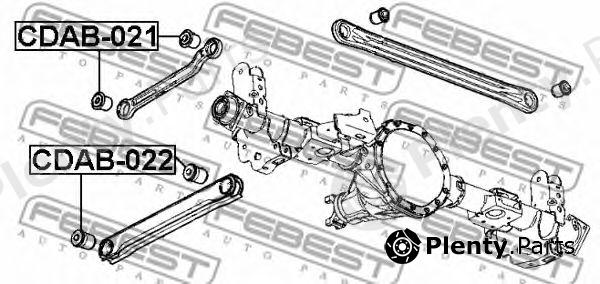  FEBEST part CDAB021 Control Arm-/Trailing Arm Bush