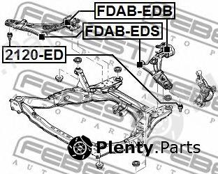  FEBEST part FDAB-EDB (FDABEDB) Control Arm-/Trailing Arm Bush