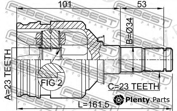  FEBEST part 01111NZFE Joint, drive shaft