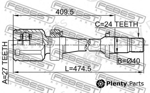  FEBEST part 0111ACV30RH Joint, drive shaft