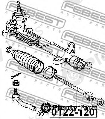  FEBEST part 0122-120 (0122120) Tie Rod Axle Joint