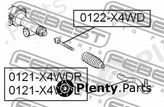  FEBEST part 0122-X4WD (0122X4WD) Tie Rod Axle Joint