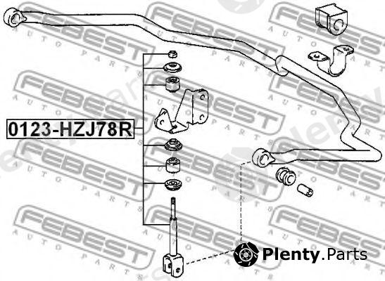  FEBEST part 0123HZJ78R Rod/Strut, stabiliser