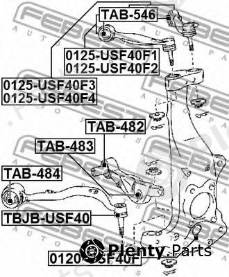  FEBEST part 0125-USF40F3 (0125USF40F3) Track Control Arm