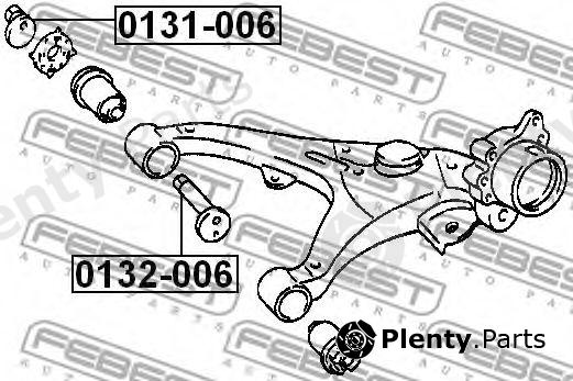  FEBEST part 0131006 Caster Shim, axle beam