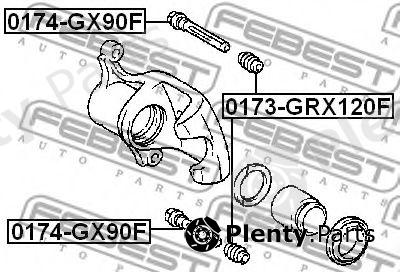  FEBEST part 0174GX90F Guide Bolt, brake caliper