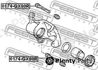  FEBEST part 0174GX90R Guide Bolt, brake caliper