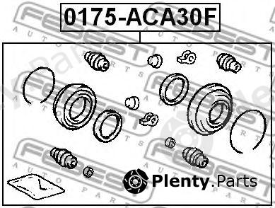  FEBEST part 0175-ACA30F (0175ACA30F) Repair Kit, brake caliper