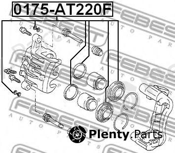  FEBEST part 0175-AT220F (0175AT220F) Repair Kit, brake caliper