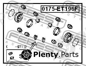  FEBEST part 0175-ET196F (0175ET196F) Repair Kit, brake caliper
