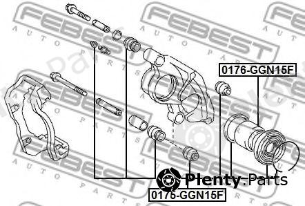  FEBEST part 0175-GGN15F (0175GGN15F) Repair Kit, brake caliper