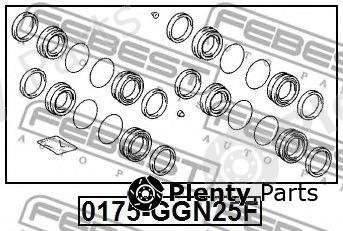  FEBEST part 0175-GGN25F (0175GGN25F) Repair Kit, brake caliper